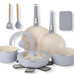 Cookware Phantom Chef 8 Pieces NIB LIGHT BLUE